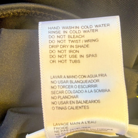 DKNY Black V Neck Swimsuit - Picture 6 of 7